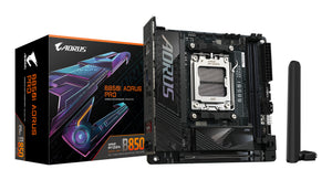 GIGABYTE B850I AORUS PRO Motherboard - Unterstützt AMD Ryzen 9000 Serie CPUs, 8+2+1 Phasen Digital-VRM, bis zu 8400MHz D