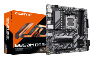 GIGABYTE B850M DS3H Motherboard - AMD Ryzen 9000 Series CPUs, 16+2+2 Phasen Digital VRM, bis zu 8200MHz DDR5 (OC), 1xPCI