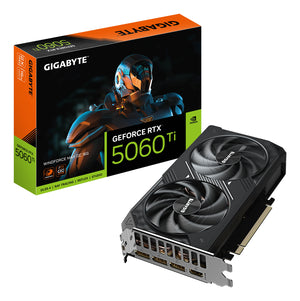 GIGABYTE GeForce RTX 5060 Ti WINDFORCE MAX OC 16G Grafikkarte – 16 GB GDDR7, 128 Bit, PCI-E 5.0, 2587 MHz Kernfrequenz,