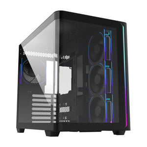 FSP M580-BP Plus Gehäuse Midi Tower mITX, mATX Schwarz ARGB