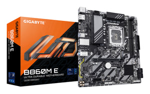 GIGABYTE B860M E Mainboard - Intel Core Ultra Series CPUs, 4+1+2 Phasen VRM, bis zu 8800MHz DDR5 (O.C), 2xPCIe 4.0 M.2,
