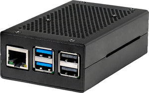 Joy-IT Aluminiumgehäuse für Raspberry Pi 5 (schwarz)