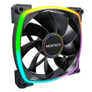 Montech RX140 PWM Computergehäuse Ventilator 14 cm Schwarz 1 Stück(e)