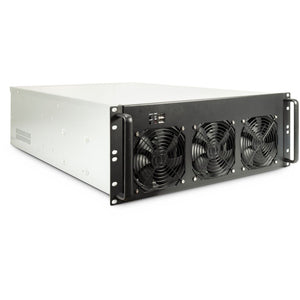 Inter-Tech 4F28 Rack Schwarz, Silber