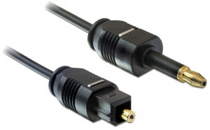 DeLOCK 1m Toslink Audio-Kabel Mini-TOSLINK Schwarz