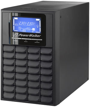 PowerWalker VFI 1000C LCD Unterbrechungsfreie Stromversorgung (USV) Doppelwandler (Online) 1 kVA 800 W 3 AC-Ausgänge