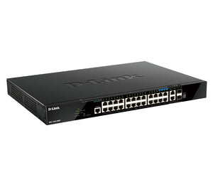 D-Link DGS-1520-28MP/E Netzwerk-Switch Managed L3 Gigabit Ethernet (10/100/1000) Power over Ethernet (PoE) 1U Schwarz