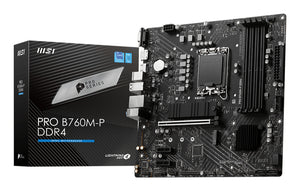 MSI PRO B760M-P DDR4 Motherboard Intel B760 LGA 1700 micro ATX