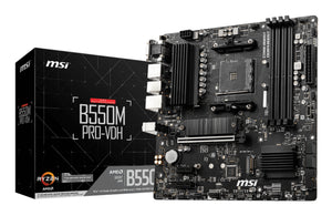 MSI B550M PRO-VDH Motherboard AMD B550 Sockel AM4 micro ATX