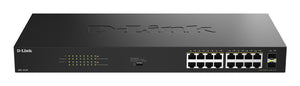 D-Link DGS-1018P Unmanaged Gigabit Ethernet (10/100/1000) Power over Ethernet (PoE) Schwarz