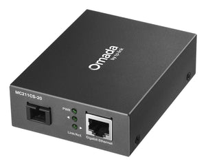 TP-Link Omada MC211CS-20 Netzwerk Medienkonverter 1000 Mbit/s 1310 nm Einzelmodus Schwarz