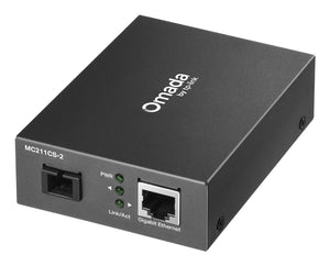 TP-Link Omada MC211CS-2 Netzwerk Medienkonverter 1000 Mbit/s 1310 nm Einzelmodus Schwarz