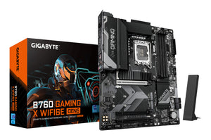 GIGABYTE B760 GAMING X WIFI6E GEN5 Mainboard – Unterstützt Intel Core Prozessoren der 14. Generation, 8+1+1 Phasen VRM,