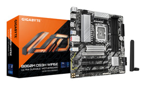 GIGABYTE B860M DS3H WIFI6E Mainboard - Intel Core Ultra CPUs, 5+1+2+1 Phasen VRM, bis zu 9066MHz DDR5, 1xPCIe 5.0 + 1xPC