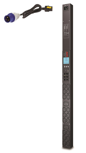 APC Rack PDU 2G, mit Messfunktion, Null HE, 16 A, 230 V, (18) C13 & (2) C19, IEC309-Leitung