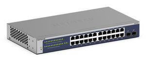 NETGEAR GS724T Managed L2+/L3 Gigabit Ethernet (10/100/1000) 1U Blau, Grau