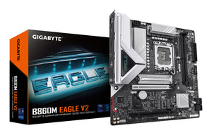 GIGABYTE B860M EAGLE V2 Mainboard – Intel Core Ultra Serie Prozessoren, 6+1+2 Phasen VRM, bis zu 9066 MHz DDR5, 1x PCIe