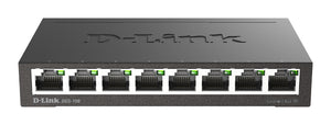 D-Link DGS-108 Unmanaged L2 Gigabit Ethernet (10/100/1000) Schwarz (DGS-108/E)