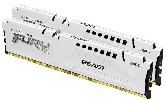 Kingston Technology FURY Beast 32 GB 6000 MT/s DDR5 CL30 DIMM (Kit of 2) White EXPO
