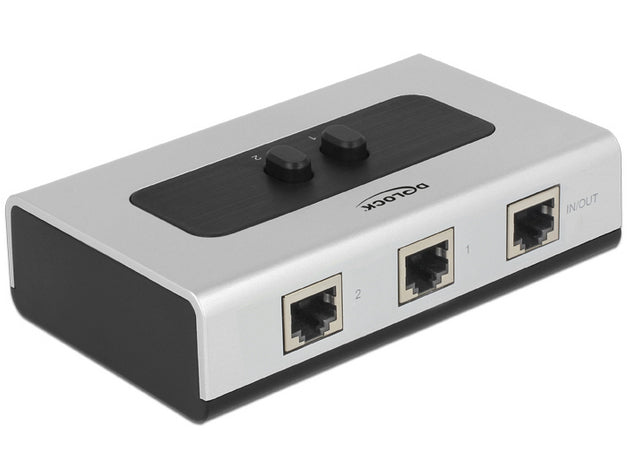 DeLOCK 87673 Schnittstellen-Hub 1000 Mbit/s Schwarz, Grau
