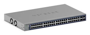 NETGEAR GS752TX Managed Gigabit Ethernet (10/100/1000) 1U Grau