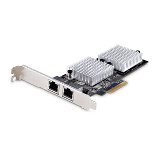 StarTech.com 2-Port 10Gbe Netzwerkkarte, PCIe Ethernet 10 Gigabit Karte für PCs/Server, PCI Express Netzwerkkarte/10gb L