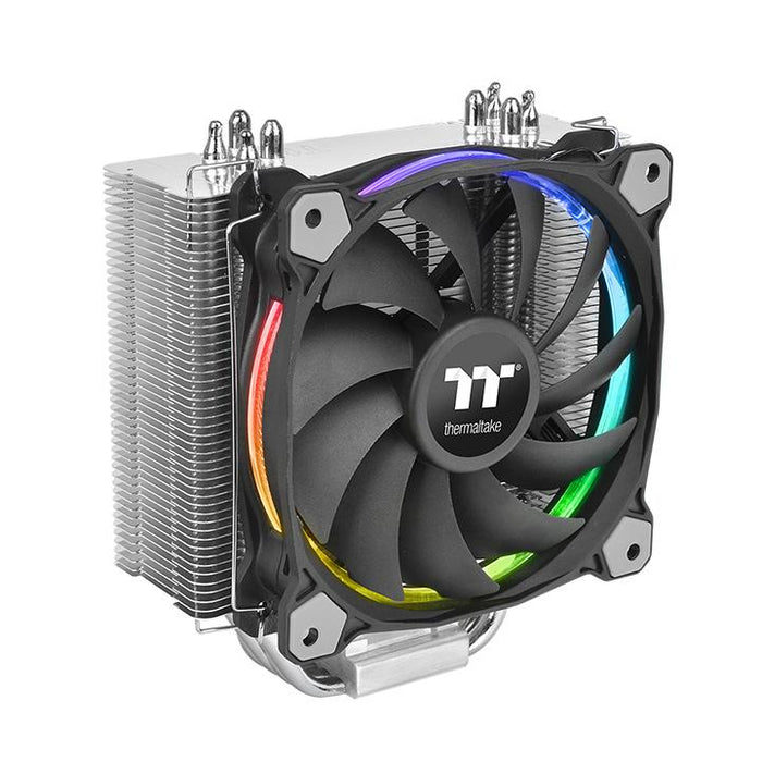 Thermaltake Riing Silent 12 RGB Sync Edition Prozessor Kühler 12 cm Schwarz, Metallisch