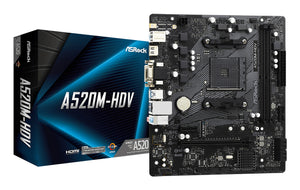 Asrock A520M-HDV AMD A520 Sockel AM4 micro ATX
