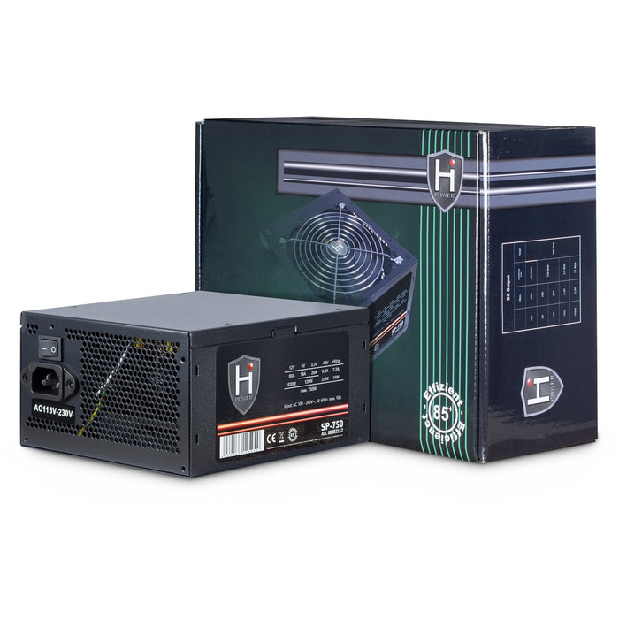 Inter-Tech HIPOWER SP-750 Netzteil 750 W 20+4 pin ATX ATX Schwarz