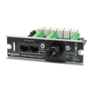Schneider Electric I/O Karte mit potenzialfreiem Kontakt (Dry Contact), Managementoptionen, Überwachung externer USV-Umweltsensoren, Ausgangsrelais und Eingangskontakte