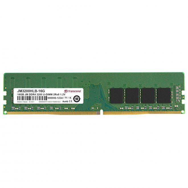 Transcend JetRam JM3200HLB-16G Speichermodul 16 GB 2 x 8 GB DDR4 288-pin DIMM
