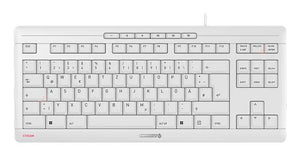 CHERRY STREAM KEYBOARD TKL Tastatur Universal USB QWERTZ Deutsch Weiß