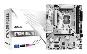 Asrock B760M-HDV/M.2 Motherboard Intel B760 LGA 1700 micro ATX