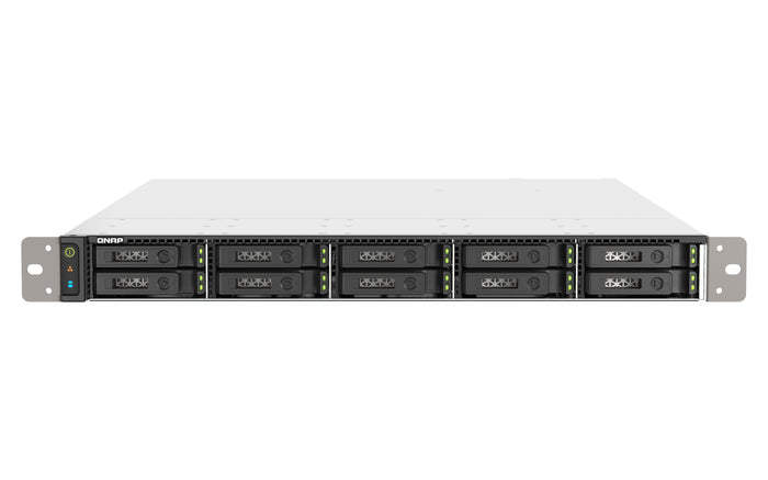 QNAP TS-h1090FU NAS Rack (1U) EPYC 7232P 64 GB DDR4 0 TB QuTS hero Schwarz, Grau