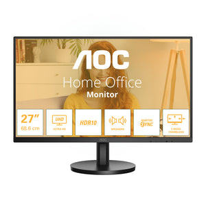 AOC B3 U27B3A Computerbildschirm 68,6 cm (27") 3840 x 2160 Pixel 4K Ultra HD LCD Schwarz