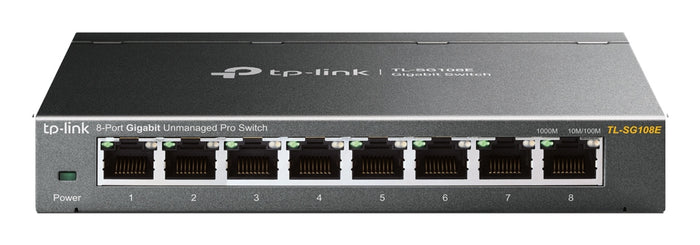 TP-Link TL-SG108E Netzwerk-Switch Managed L2 Gigabit Ethernet (10/100/1000) Schwarz