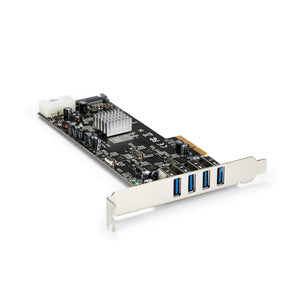StarTech.com 4 Port USB 3.0 (5 Gbit/s) PCIe Karte mit 4 dedizierten 5 Gbit/s Kanälen (USB 3.1 Gen 1) - UASP - SATA / LP4