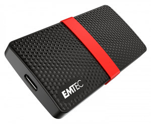 Emtec X200 1 TB USB Typ-C 3.2 Gen 1 (3.1 Gen 1) Schwarz, Rot