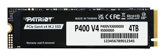 Patriot Memory P400 V4 4 TB M.2 PCI Express 4.0 NVMe