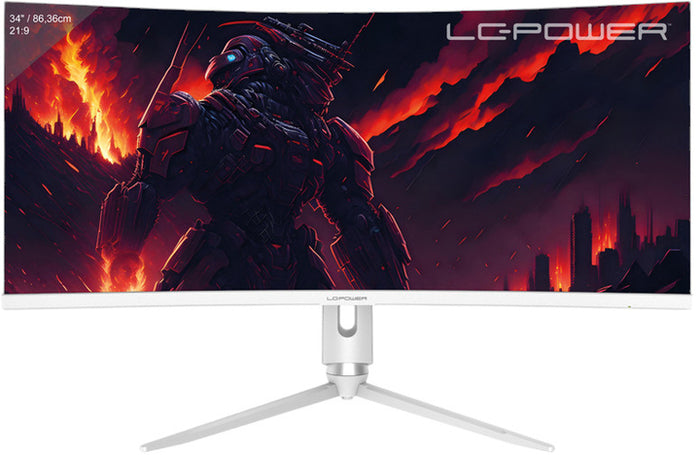 LC-Power LC-M34-Q-C-PRO Computerbildschirm 86,4 cm (34") 3440 x 1440 Pixel UltraWide Quad HD Grau