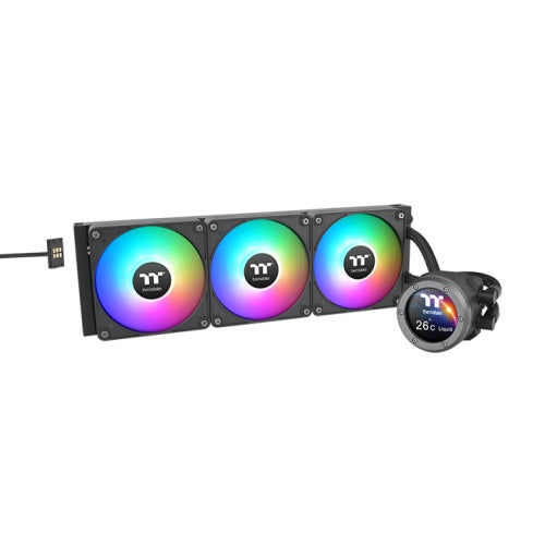Thermaltake CL-W417-PL14SW-A Computerkühlsystem Computergehäuse, Prozessor All-in-One-Flüssigkeitskühler 14 cm Schwarz 1 Stück(e)
