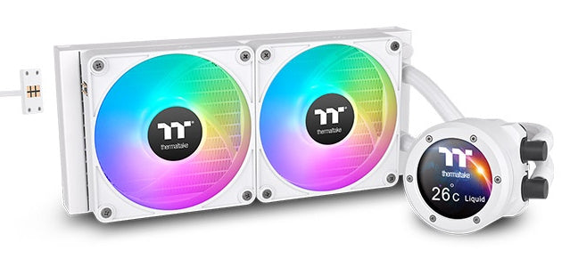 Thermaltake TH280 V2 Ultra EX ARGB Prozessor All-in-One-Flüssigkeitskühler 14 cm Weiß 1 Stück(e)