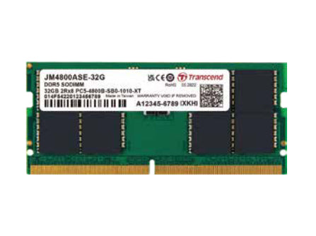 Transcend JetRam JM4800ASE-32G Speichermodul 32 GB 1 x 32 GB DDR5 262-pin SO-DIMM