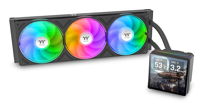 Thermaltake TH360 V3 Ultra ARGB Prozessor All-in-One-Flüssigkeitskühler 12 cm Schwarz 1 Stück(e)