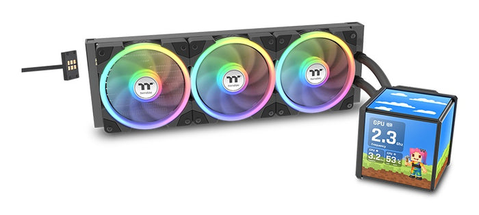 Thermaltake MINECUBE 360 Ultra Prozessor All-in-One-Flüssigkeitskühler 12 cm Schwarz 1 Stück(e)