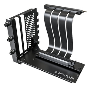 Montech Vertikales GPU Mounting Kit, PCIe 4.0 Riser-Kabel (schwarz, 20cm)