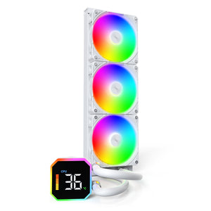 Montech HyperFlow Digital 360 Prozessor All-in-One-Flüssigkeitskühler 12 cm Weiß 1 Stück(e)