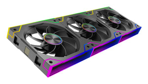 Xilence Gaming Series XPF360R.ARGB Computergehäuse Ventilator 12 cm Schwarz 3 Stück(e)