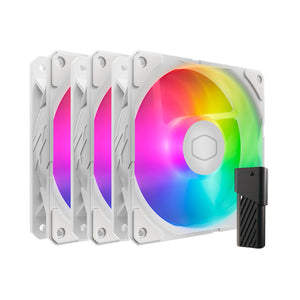 Cooler Master SickleFlow Edge 120 ARGB 3-pack Fan Kit White Edition Computergehäuse Ventilator 12 cm Weiß 3 Stück(e)