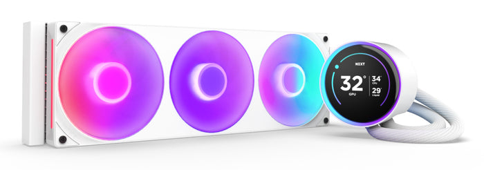 NZXT Kraken Elite 360 RGB Prozessor All-in-One-Flüssigkeitskühler 12 cm Weiß 1 Stück(e)